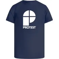 Protest Berents Short Sleeve Rash Guard Bleu 128 cm Garçon