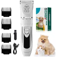 INF Tondeuse électrique pour animaux de compagnie avec tête de coupe en céramique épaisse