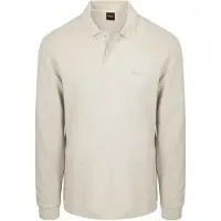 BOSS pour homme. 50520710 Polo Grid Structure beige (M), Casuel, Coton, Manche longue