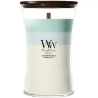 Woodwick Trilogy Driftwood Shores bougie parfumée avec mèche en bois 610 g