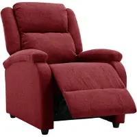 vidaXL Fauteuil relax rouge vin Tissu