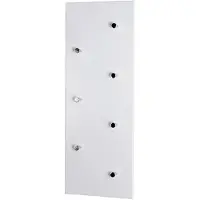 Haku Panneau mural avec 7 boutons | 80 x 6 x 30 cm | High Gloss White