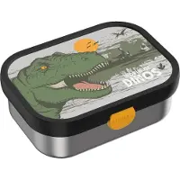 Mepal Boîte à sandwich Campus en acier inoxydable avec fourchette, Lunch box, Vert