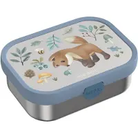 Mepal Boîte à sandwich Campus en acier inoxydable avec fourchette, Lunch box, Bleu, Multicolore