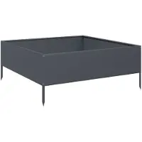 vidaXL Jardinière surélevée , anthracite, 100 x 100 x 41 cm, acier