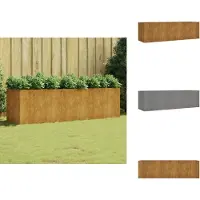 vidaXL Lit surélevé 280x80x80 cm acier corten