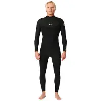 Rip Curl D/patrol 4/3 Mm Gb Stmr Long Sleeve Back Zip Neoprene Suit Noir MS Homme