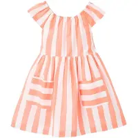Zippy 3107146001 Sleeveless Dress Orange 6-9 Months Fille