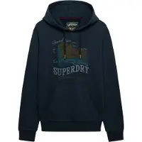 Superdry Sweat-shirt 'Outdoors Mountain' bleu marine / opal / olive / pétrole