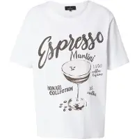 Monari T-shirt taupe / blanc