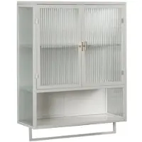 OKWISH Meuble TV - Bois Naturel avec Tiroirs et Portes Battantes, Rangement Intégré et Rotin Tressé, MDF, Naturel, 170x39,5x46 cm