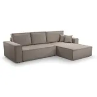 AX Living Cord Couch L Form - Cedria G+D Salon 287 cm Beige