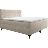 AX Living Lits boxspring 160x200 avec sommier Palmeria en beige