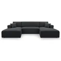 AX Living Canapé en forme de U avec fonction sommeil - Catea U Cord Salon 364 cm