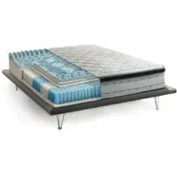 Talamo Italia Lilia - Matelas 1,5 Place, 200x120x27h cm Blanc, Déhoussable Italy
