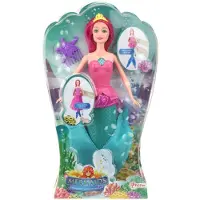 Merkloos Poupée Sirène Princesse 2-en-1
