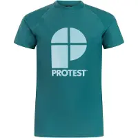 Protest Berents Short Sleeve Rash Guard Bleu 176 cm Garçon