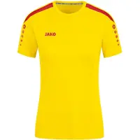 Jako Power Maillot manches courtes femme - Jaune / Rouge