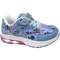 Cerdá Baskets en PVC Stitch de Cerda Group avec lumières, bleu, taille 32 (filles), bleu, taille 32