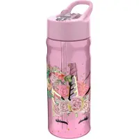 Valiant Boîte à lunch Basic Waterfles Unicorn Flower 600 Ml Roze