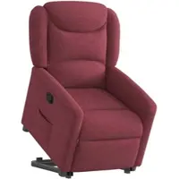 vidaXL Fauteuil relax avec releveur vin rouge Tissu