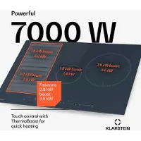 Klarstein Delicatessa 77 Flex Plaque À Induction Encastrable - 4 Zones, 7500 W Thermoboost, Flexzone,Par Curseur, Verrouillage Parental Et Minuterie, Anthracite Vitrocéramique