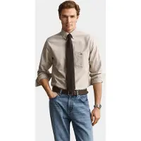 Gant Regular Fit Chemise Taupe clair, Unicolore