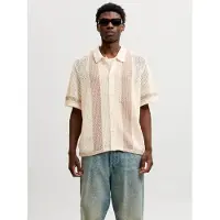 Jack & Jones Vestes en maille beige / blanc cassé