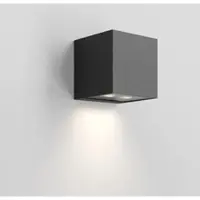Zafferano Forward Applique D'Extérieur À 2 Lumières Asymétrique, Structure En Aluminium, Led Intégrée 10,5W 3000K, Finition Noire, Design Compact Ip54