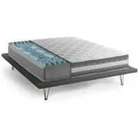 Talamo Italia Amos - Matelas Double, 200x160x27h cm Blanc, Déhoussable Italy