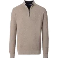 Casamoda Regular Fit Troyer beige, Unicolore