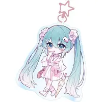 POPbuddies Porte-clés acrylique Hatsune Miku Kawaii Summer Time, Multicolore