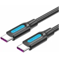 Vention COTBD USB 2.0 Type-C COTBD/ USB Type-C mâle - USB Type-C mâle/ Jusqu'à 100W/ 480Mbps/ 50cm/ Noir