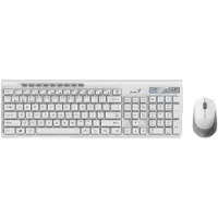 Genius SlimStar 8230 Ensemble clavier et souris, sans fil, CZ+SK, Bluetooth, 2.4GHz, USB, blanc