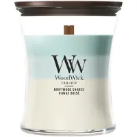 Woodwick Driftwood Shores Trilogy medium Jar