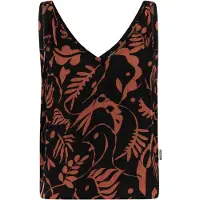 Protest Crazy Spaghetti Sleeveless Top Marron S Femme