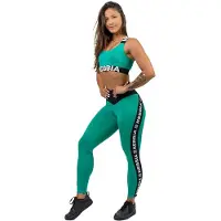 Nebbia Side Stripe Iconic High Waist Leggings Vert XS Femme