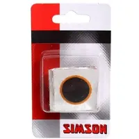 Simson Patchs pour pneus ronds 16 Mm Noir 8 pièces