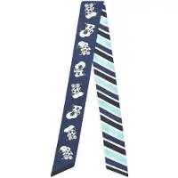 Codello Foulard bleu marine / azur / noir / blanc