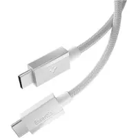 Spigen - Data Cable Essential EB6015CC (ACA10416) - Fast Charging, 2x Type-C, 60W, 480Mbps - White (1.50 m, 60 W)