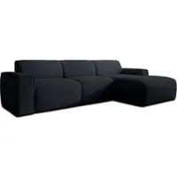 AX Living Canapé en L Didim mini gris foncé, 310 cm de large, élégant D