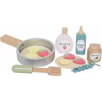 Jabadabado Set de jeu en bois Pancakes Crêpes Tiny - TU - Gris | par
