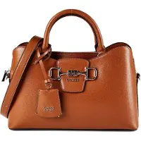 GUESS Janie Satchel Bag Marron