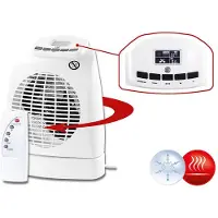 Sichler Radiateur soufflant 1000 / 2000 W avec télécommande