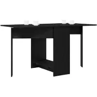 vidaXL Table de salle à manger 138 x 70 x 73,5 cm, bois d'ingénierie, chêne noir