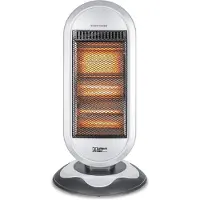 Plein Air - Chauffage infrarouge ALN-1200 - 3 niveaux de chauffage - 1200W - Fonction pivotante - Blanc