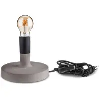 V-TAC Lampe de table BETON grise 1xE27x60W, béton architectural, dimensions : 20x18x13 cm, IP20,