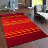 Paco Home Tapis salon à poils courts, motif ethnique géométrique, fait main, Gabbeh, dimensions 80 x 150 cm