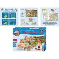 Kosmos 682873 Jeu à emporter Puzzle de connaissances Dinosaures - 54 pièces