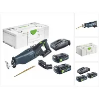 Festool RSC 18 EB-Basic Scie sabre sans fil 18 V Brushless + 2x batterie 3,0 Ah + chargeur + systainer
